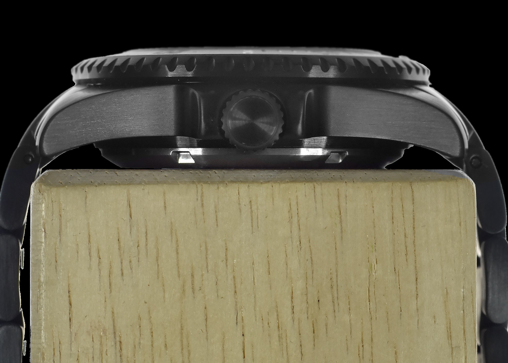 MWC GMT (Dual Time Zone) PVD Military Watch on Matching Steel Bracelet