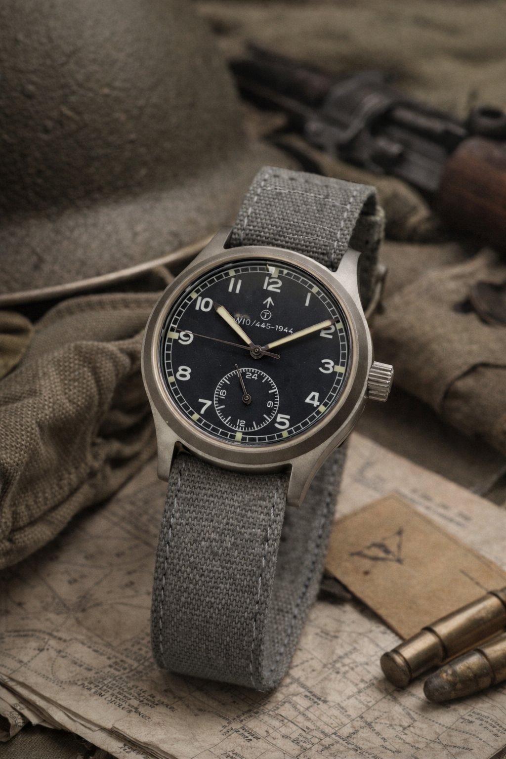 MWC 1940s/1950s "Dirty Dozen" Pattern General Service Watch with a Mechanical Quartz Hybrid Movement
