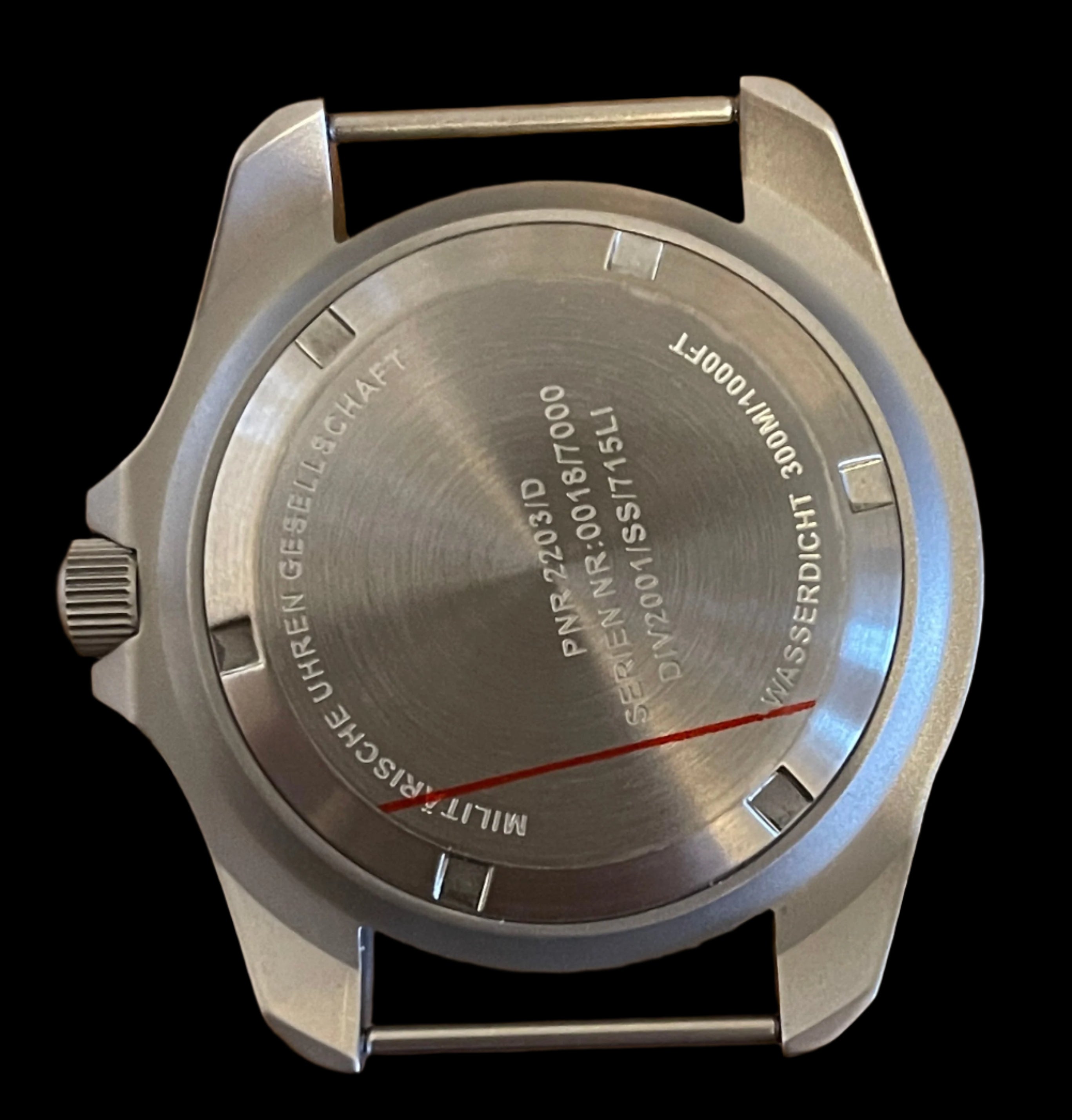 Pair of Watch Pins Designed to Create the Appearance of a Military Watch with Fixed Solid Bars